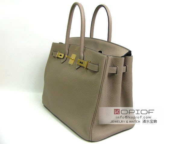 エルメス バーキン35 トリヨンクレマンス トゥルティールグレー her418